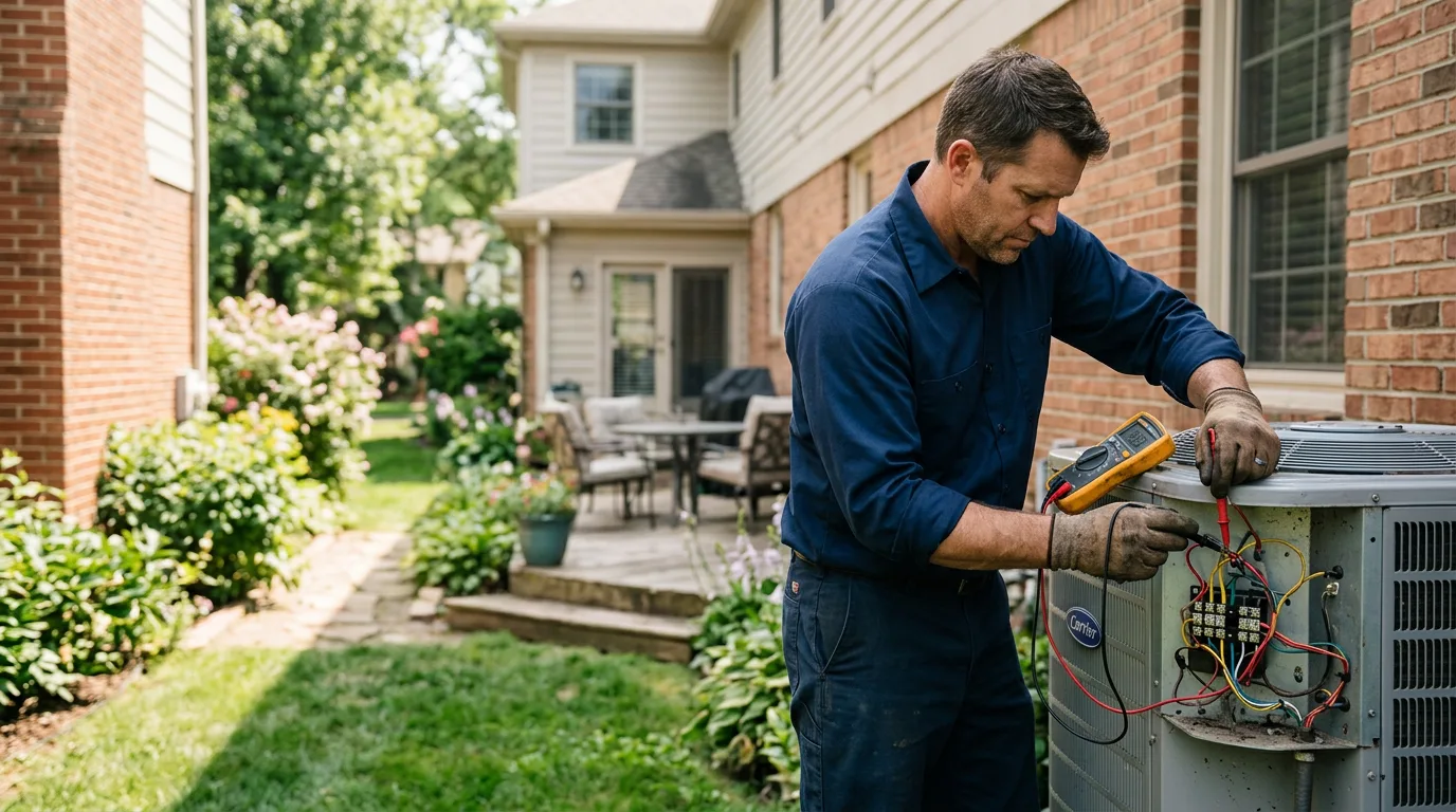 HVAC technician working near Eureka, KS